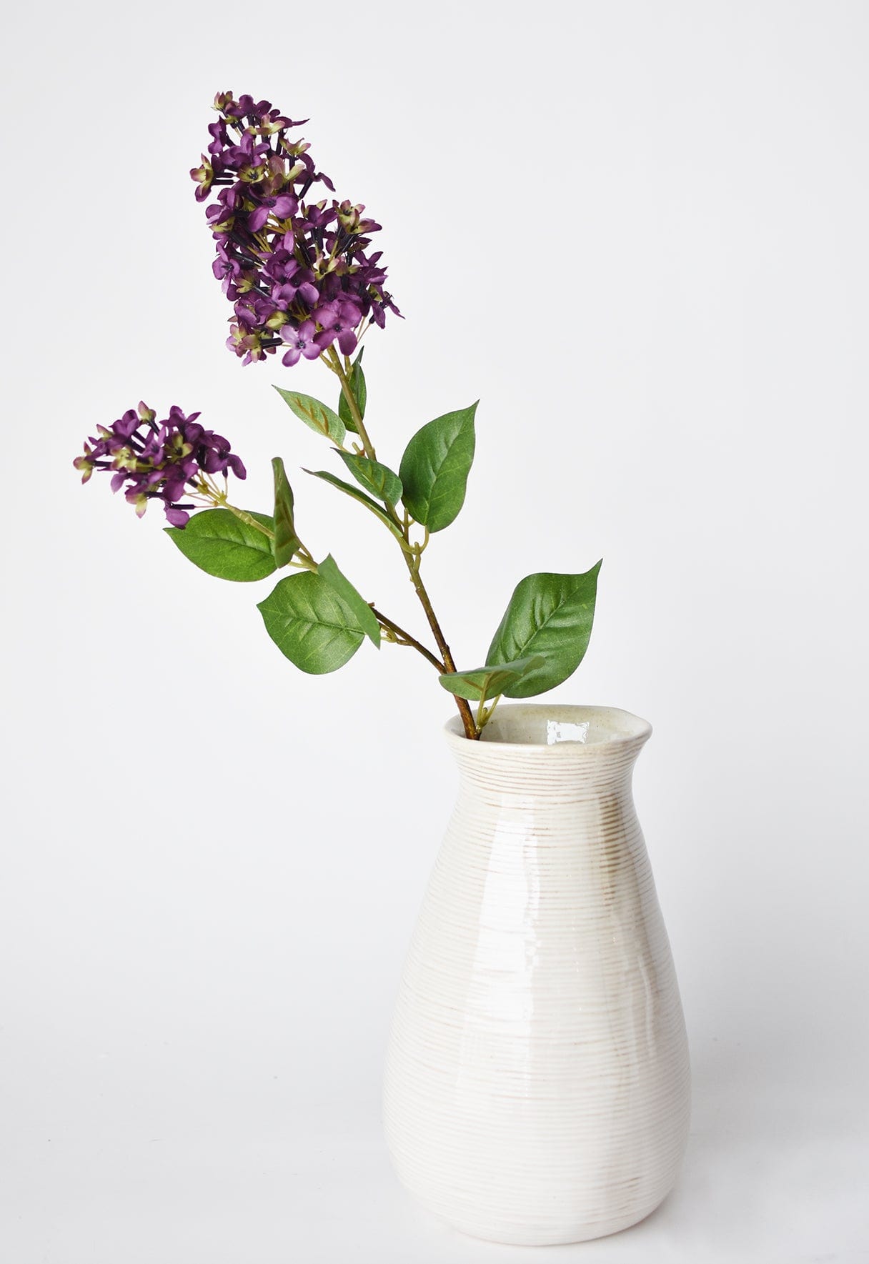 28.5" Faux Dark Purple English Lilac Stem