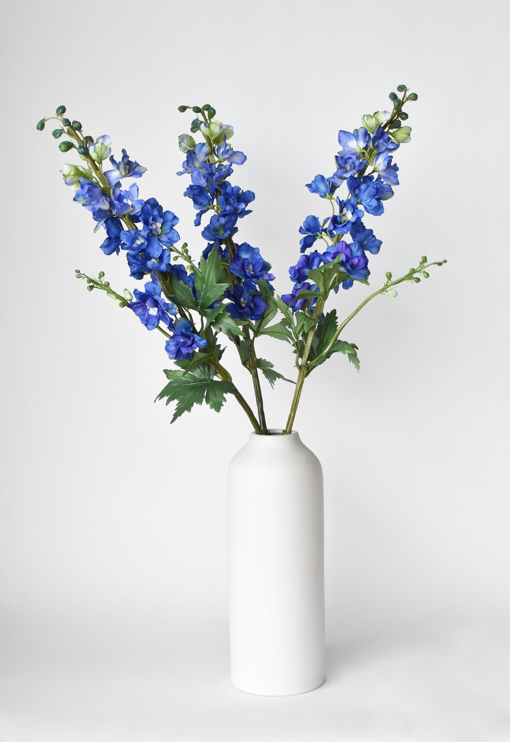 35" Faux Blue Violet Delphinium Stem