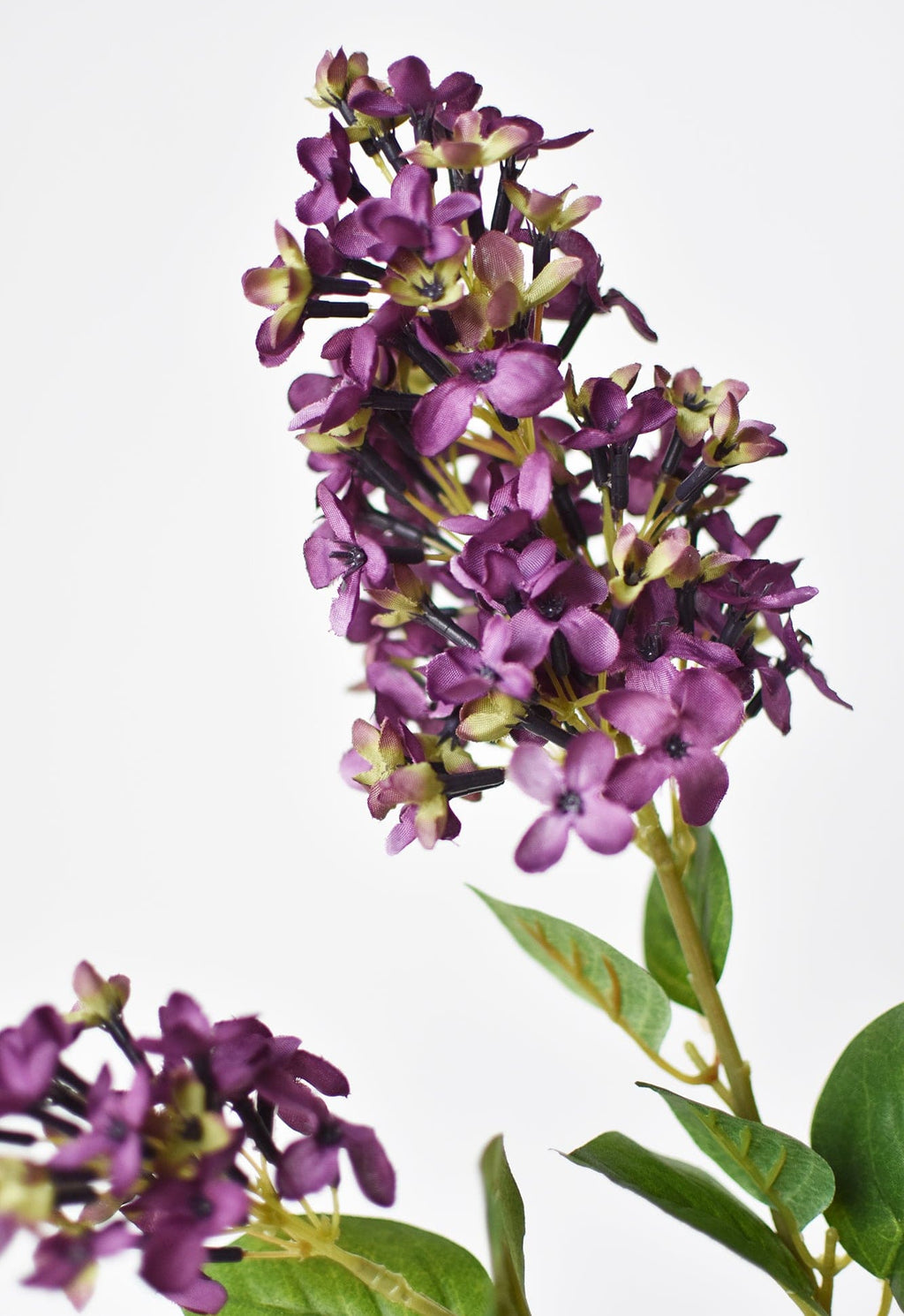 28.5" Faux Dark Purple English Lilac Stem