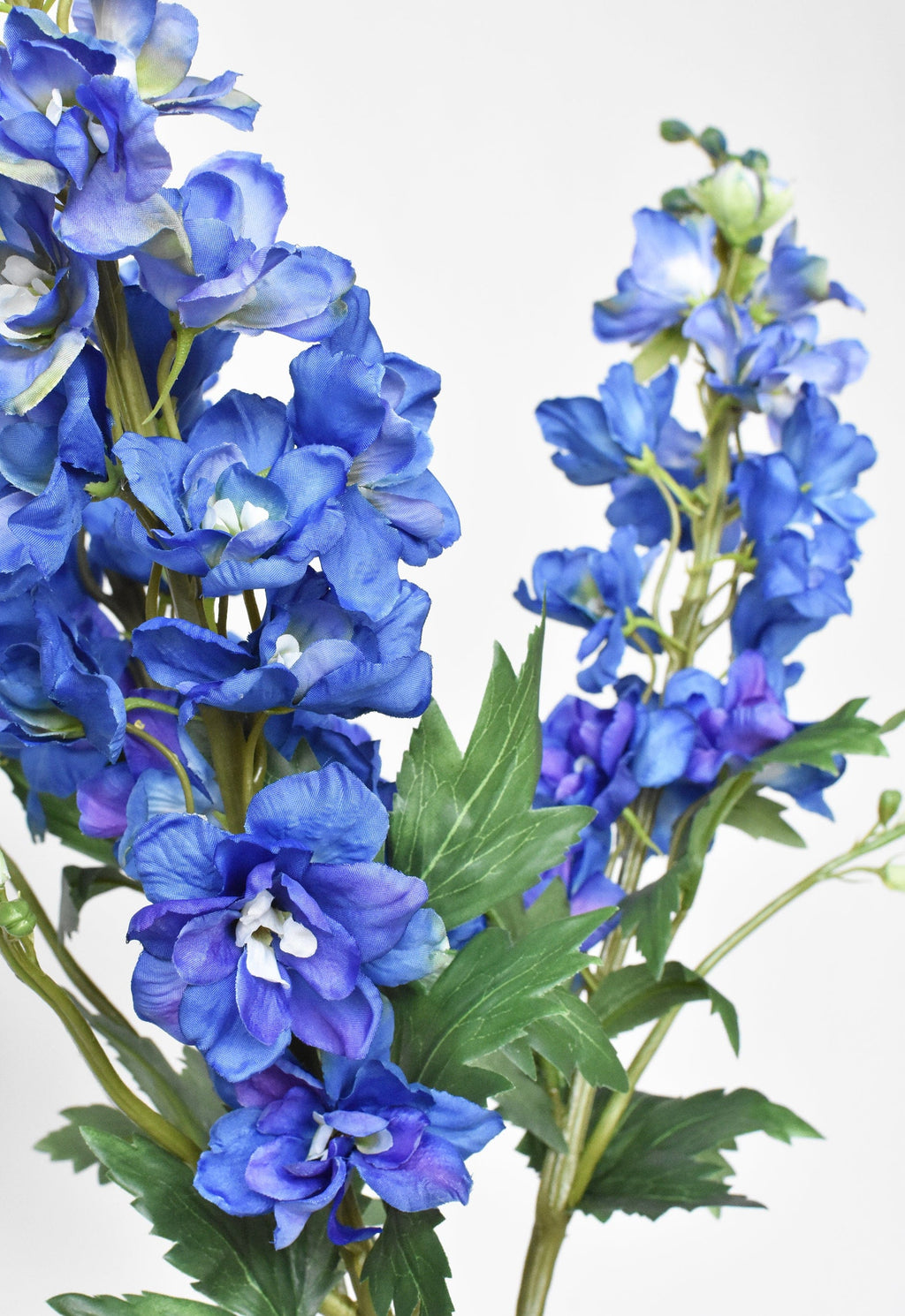35" Faux Blue Violet Delphinium Stem