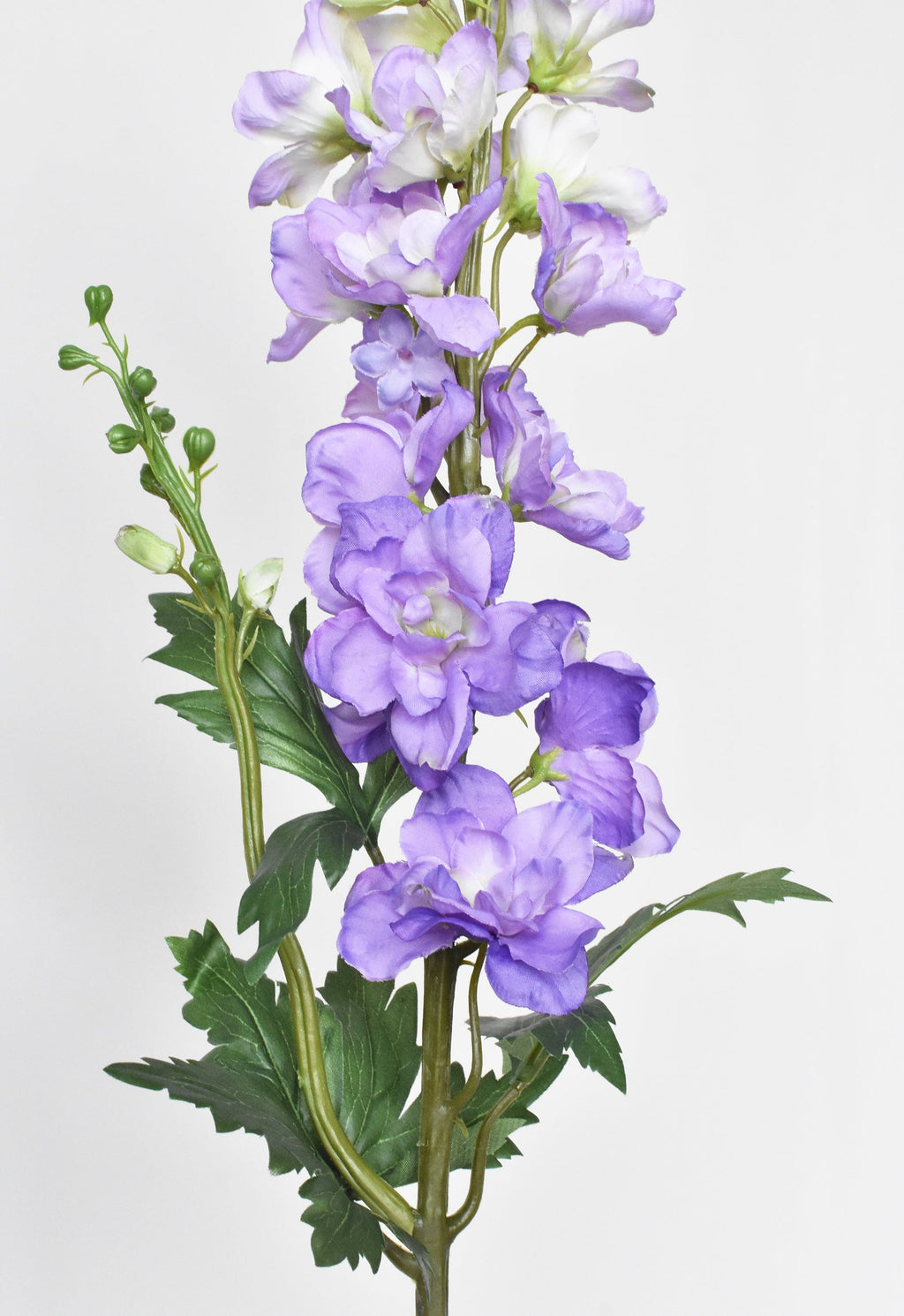35" Faux Light Purple Delphinium Stem