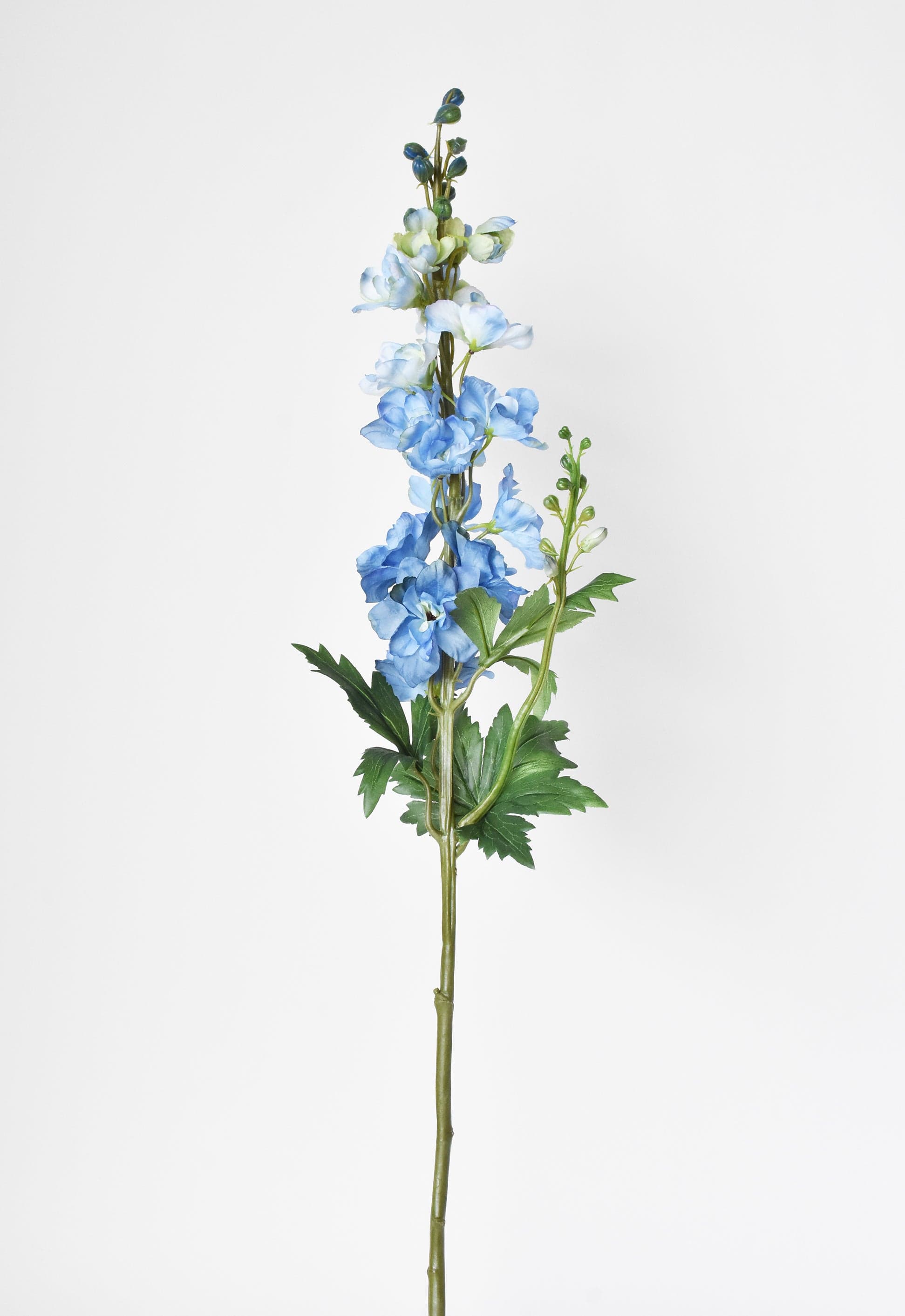 35" Faux Light Blue Delphinium Stem