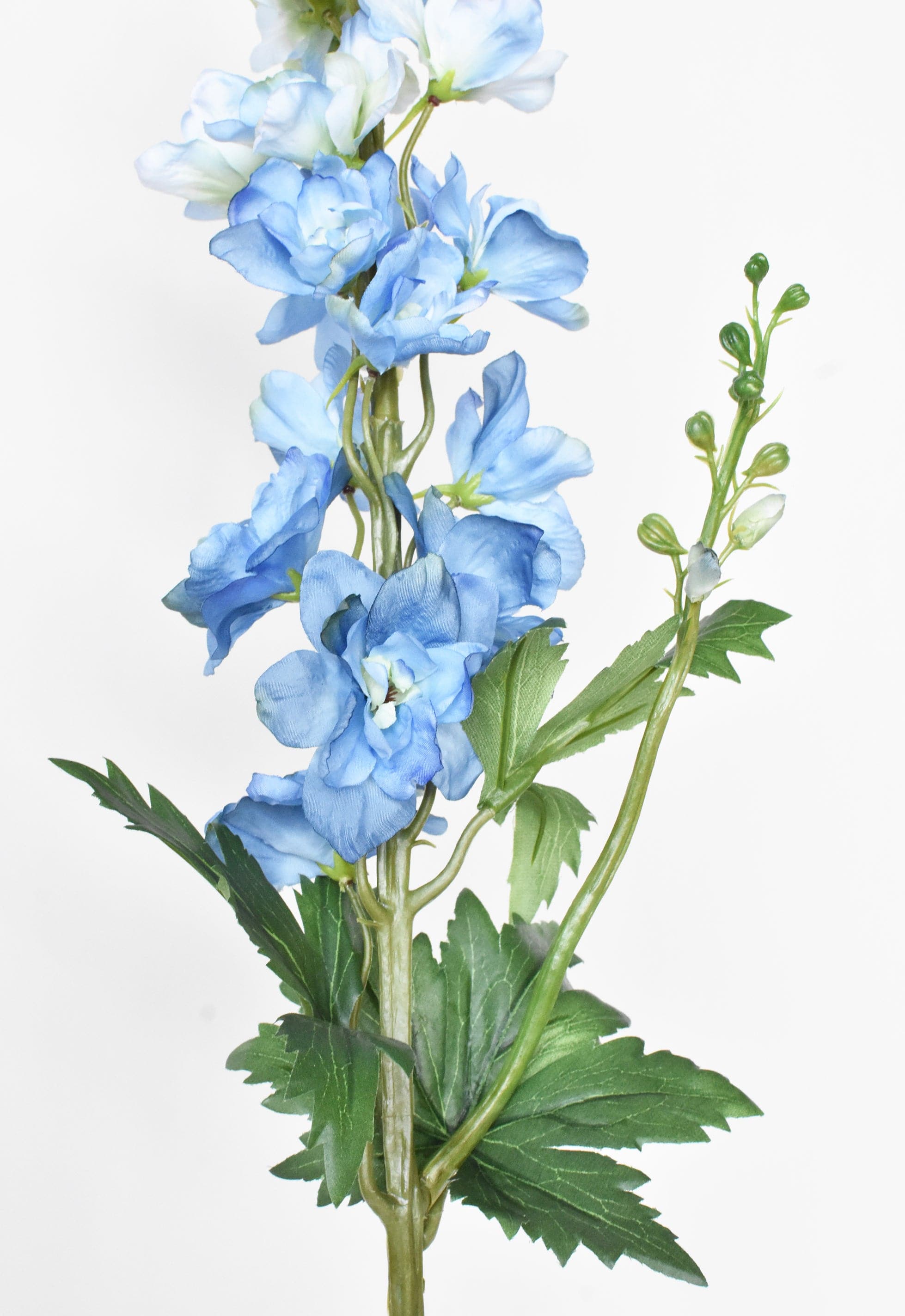 35" Faux Light Blue Delphinium Stem