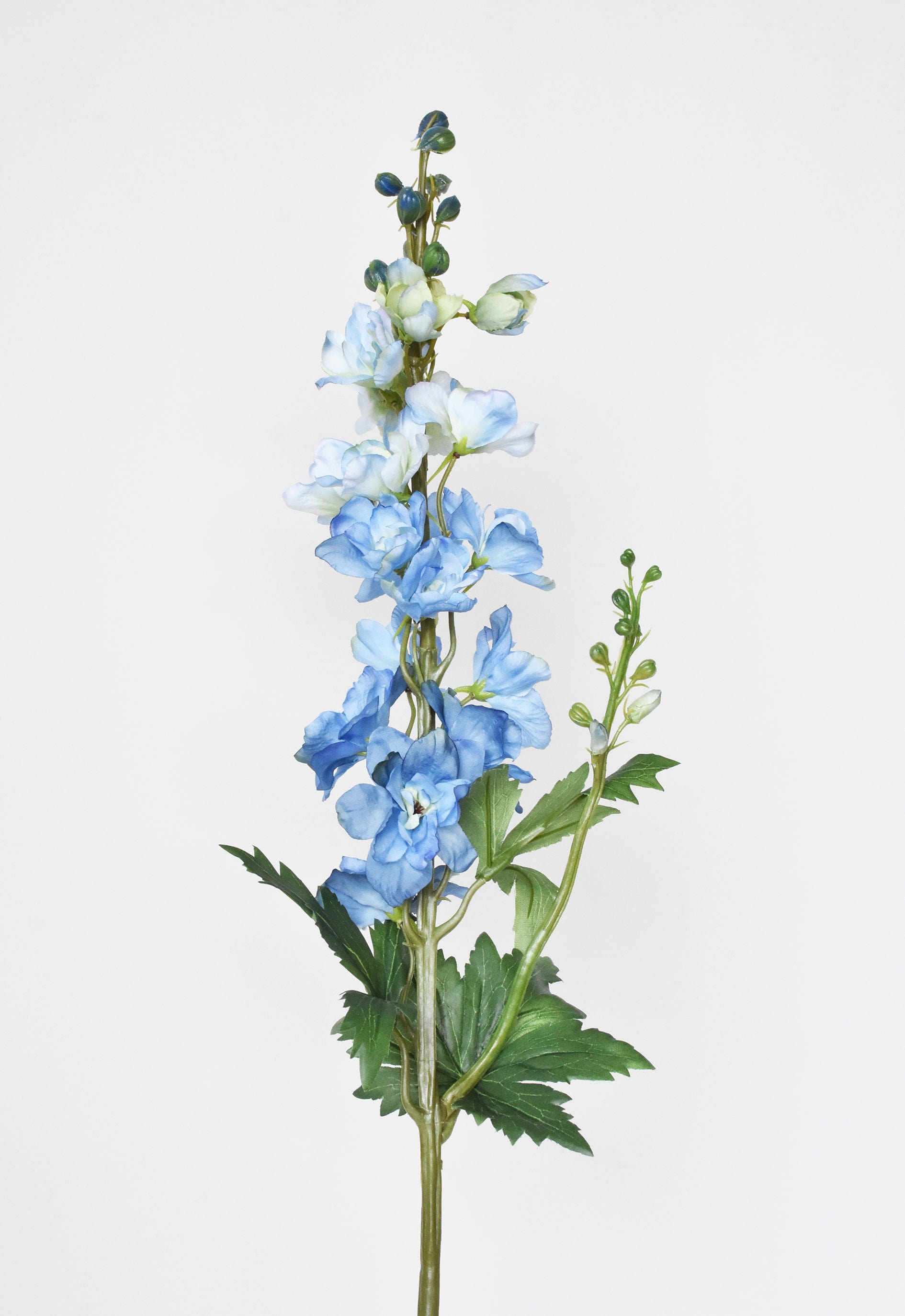 35" Faux Light Blue Delphinium Stem