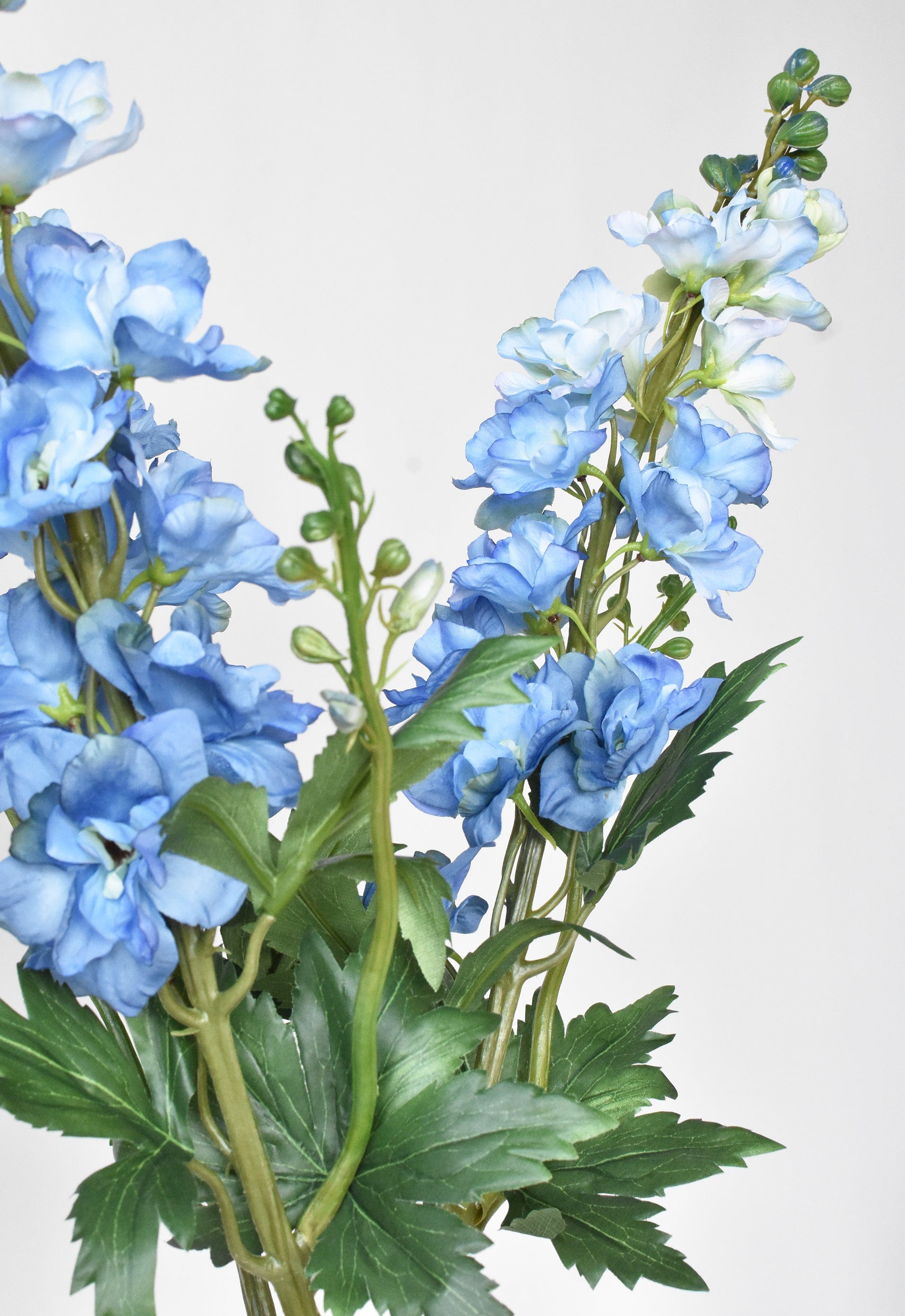 35" Faux Light Blue Delphinium Stem