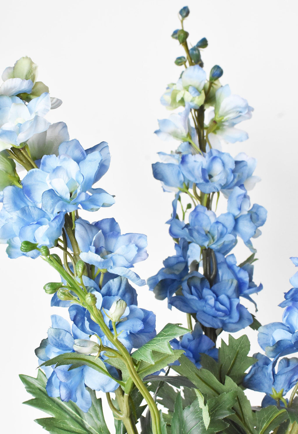 35" Faux Light Blue Delphinium Stem