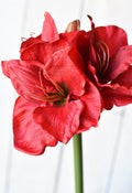 29" Faux Red Amaryllis Stem
