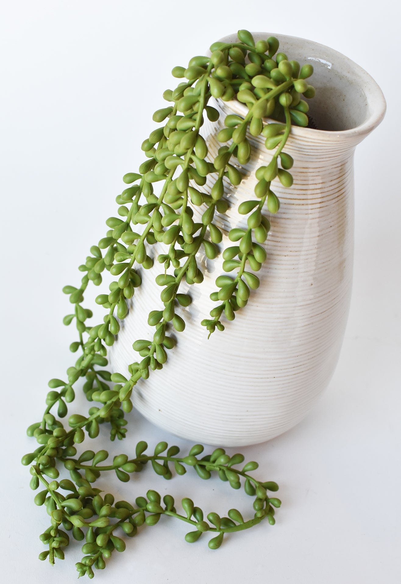 28" Faux String of Pearl Succulent Stem