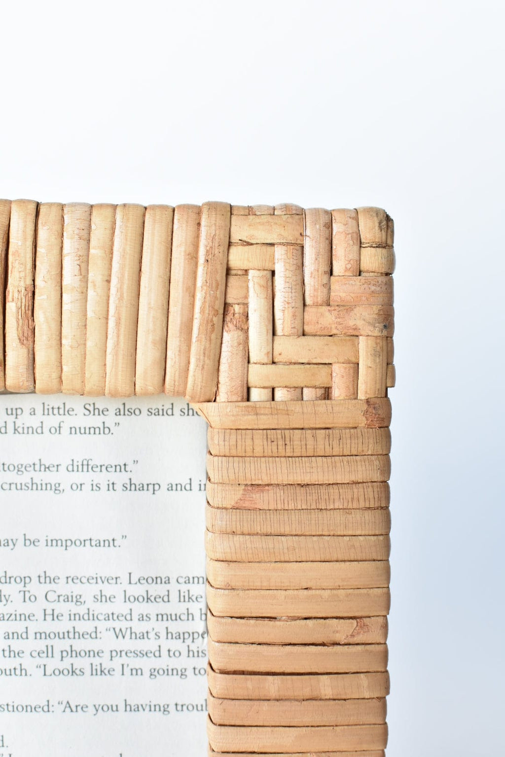 Woven Rattan Picture Frame (holds 4x6)