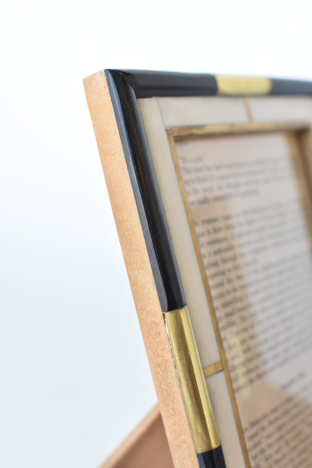 Mixed Bone & Brass Picture Frame