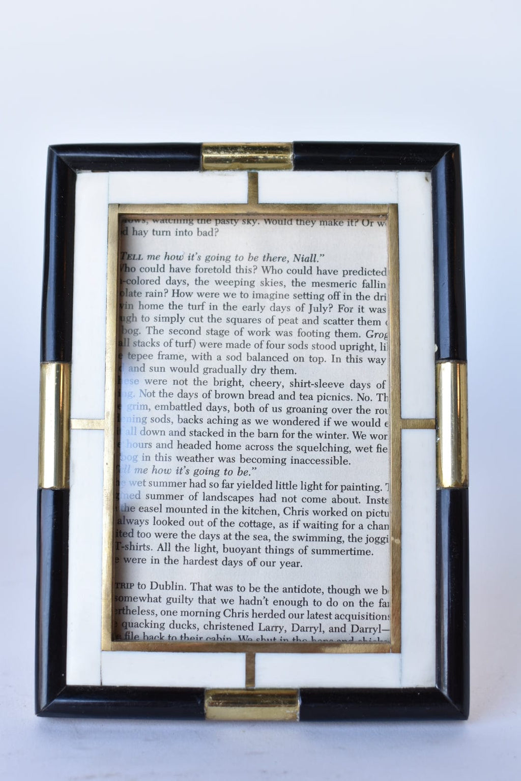 Mixed Bone & Brass Picture Frame