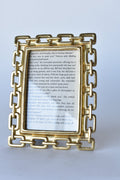 Gold Chain-Link Photo Frame, 4x6