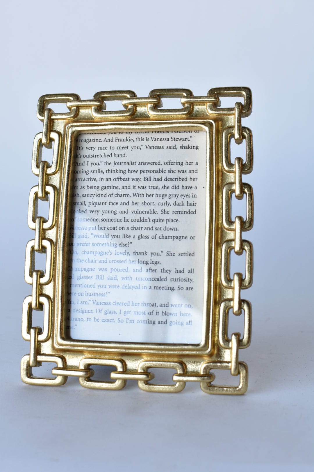 Gold Chain-Link Photo Frame, 4x6
