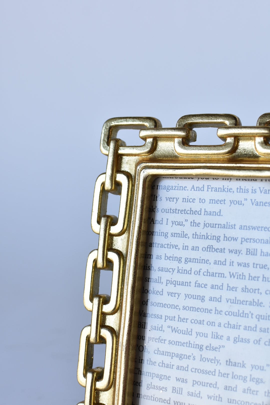 Gold Chain-Link Photo Frame, 5x7