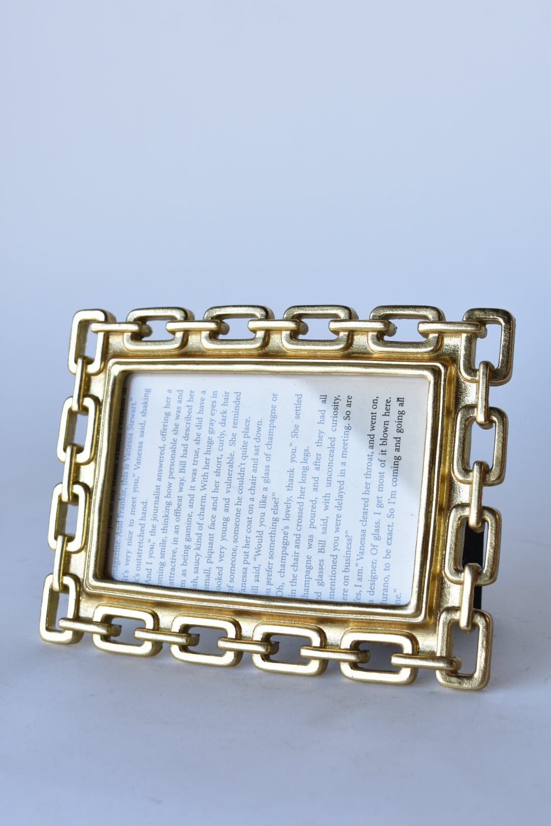Gold Chain-Link Photo Frame, 4x6
