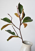26" Faux Magnolia Leaf Branch Stem