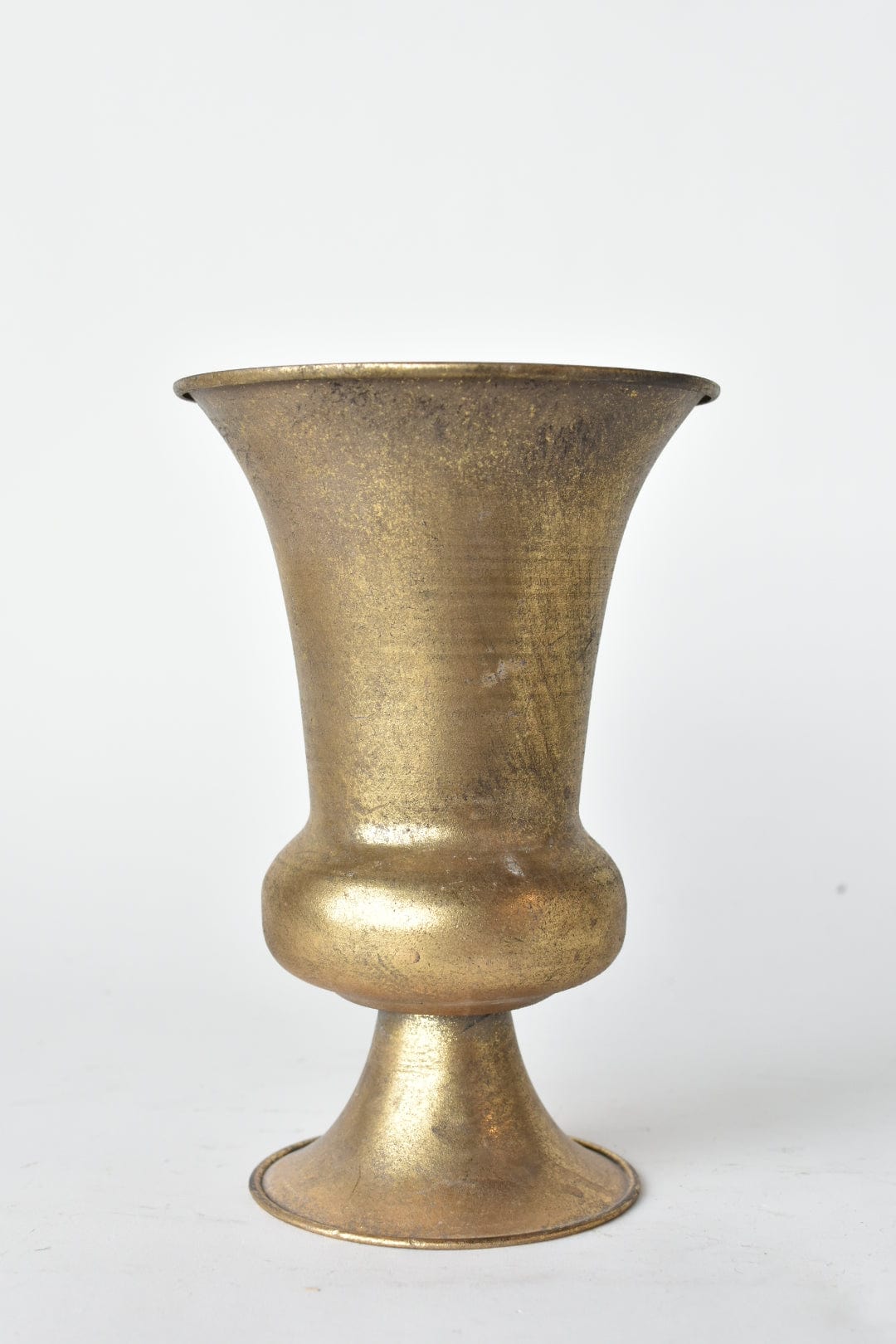 Antique Brass-Finish Container, 9.5 in.