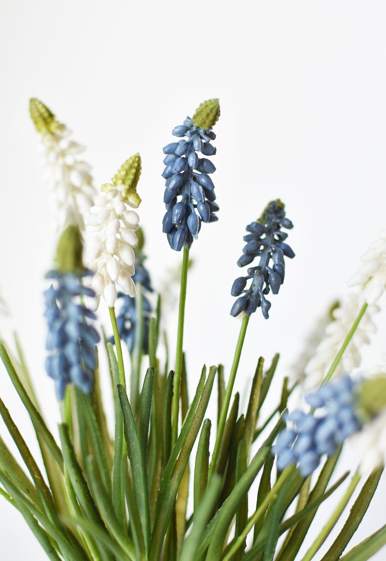 12.5" Faux Blue Muscari Bush Grape Hyacinth