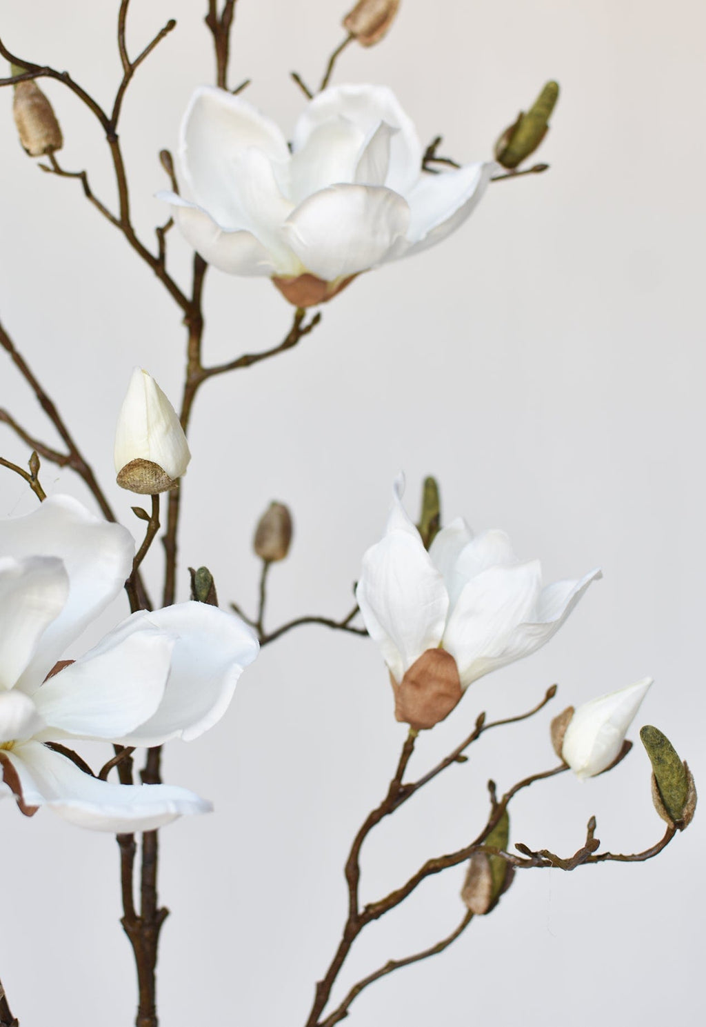 40" Faux Magnolia Branch Stem
