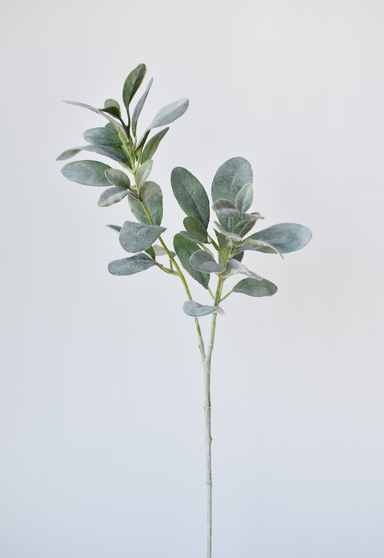 28" Faux Lambs Ear Leaf Stem