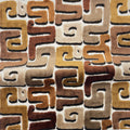DEKA- GEOMETRIC CUT VELVET UPHOLSTERY FABRIC BY THE YARD