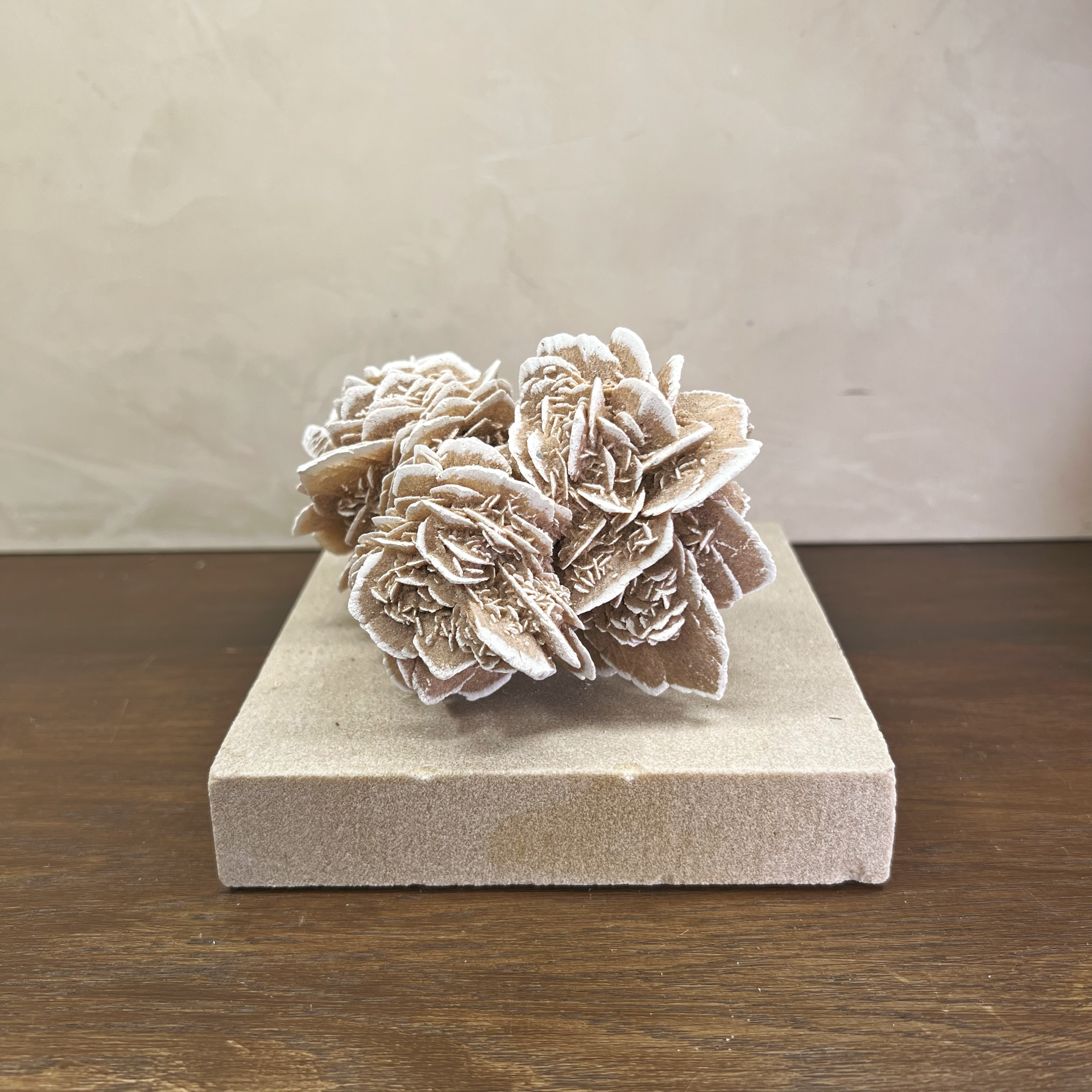 Desert Rose Selenite Triple Cluster