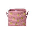 Limonata Raffia Basket — Rose