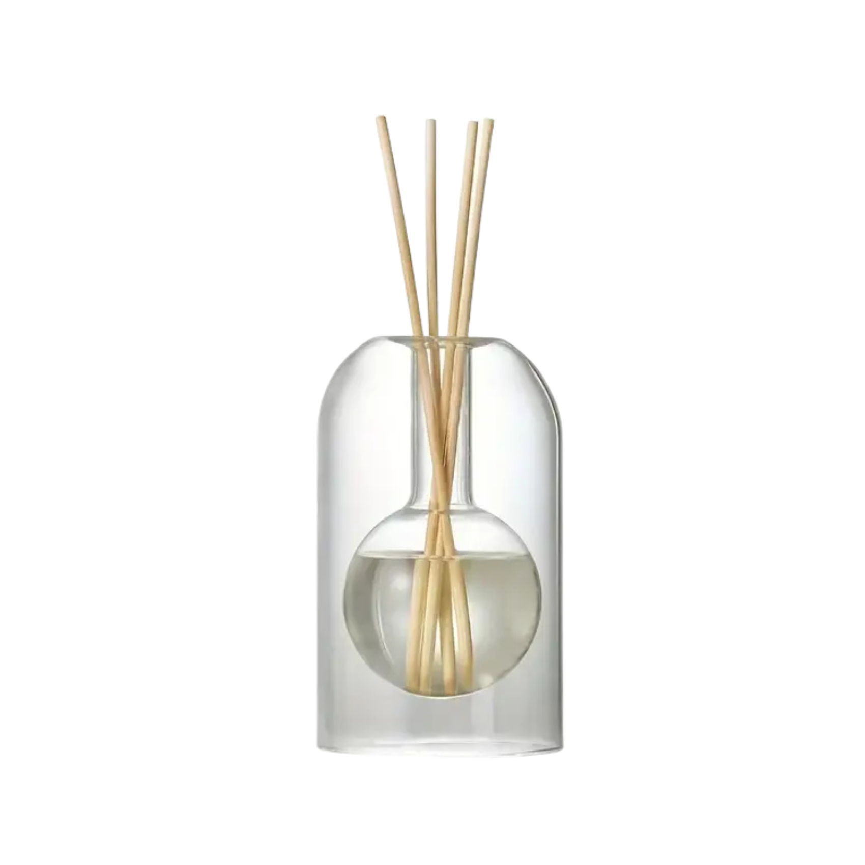 Double Glass Orb Diffuser Vase