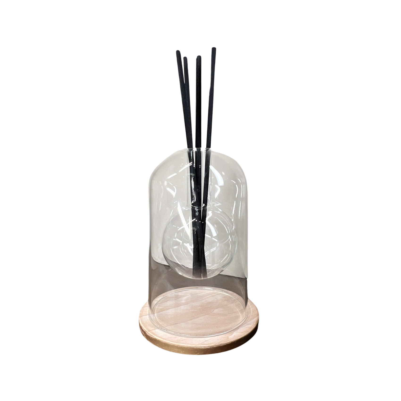 Double Glass Orb Diffuser Vase