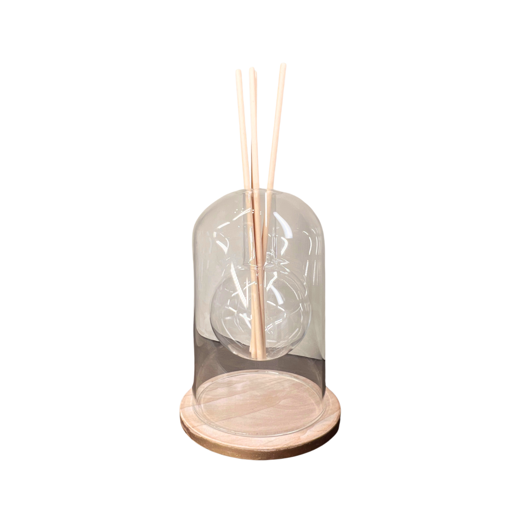 Double Glass Orb Diffuser Vase