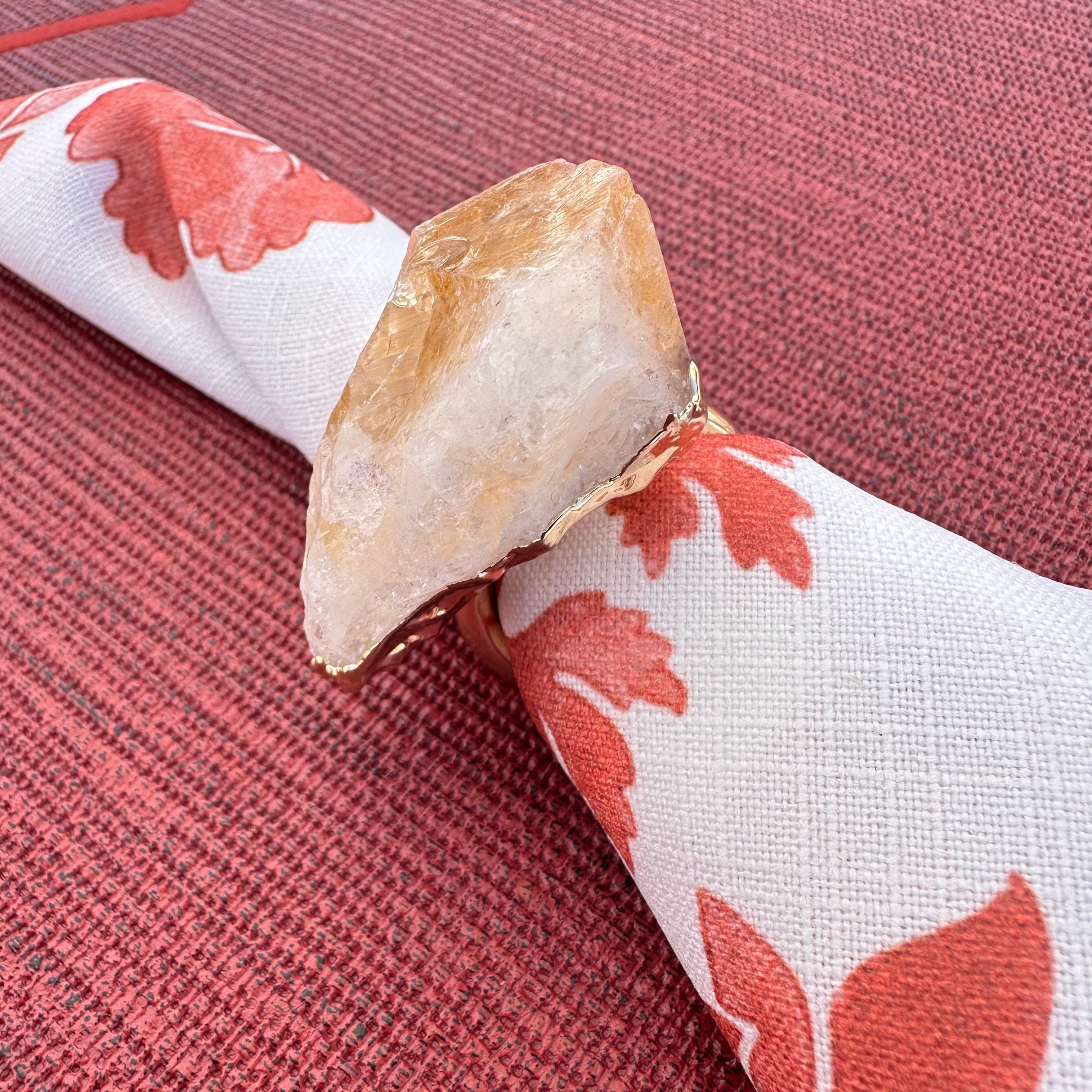 Citrine Napkin Rings (Set of 2)