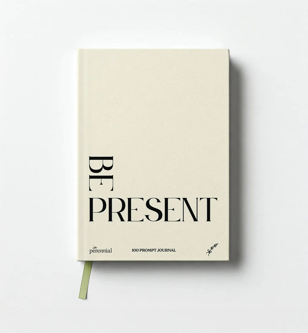 Be Present 100 Guided Prompt Journal - Beige Edition