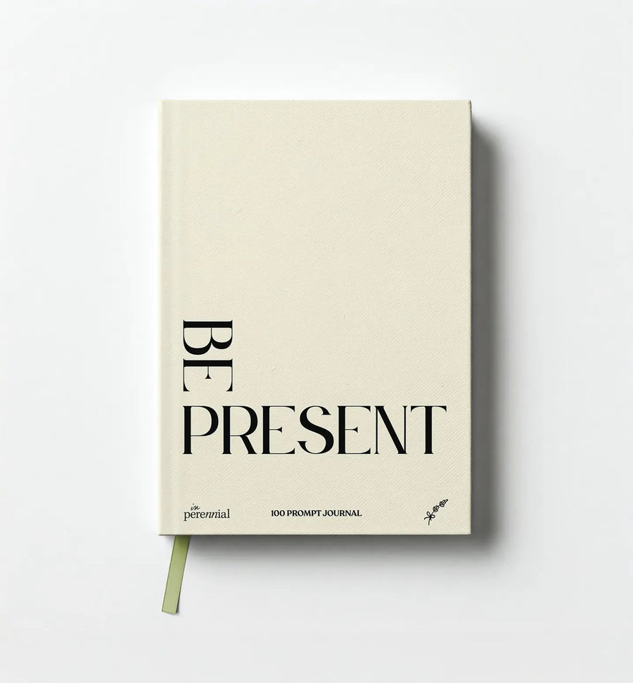 Be Present 100-Prompt Guided Journal — Beige