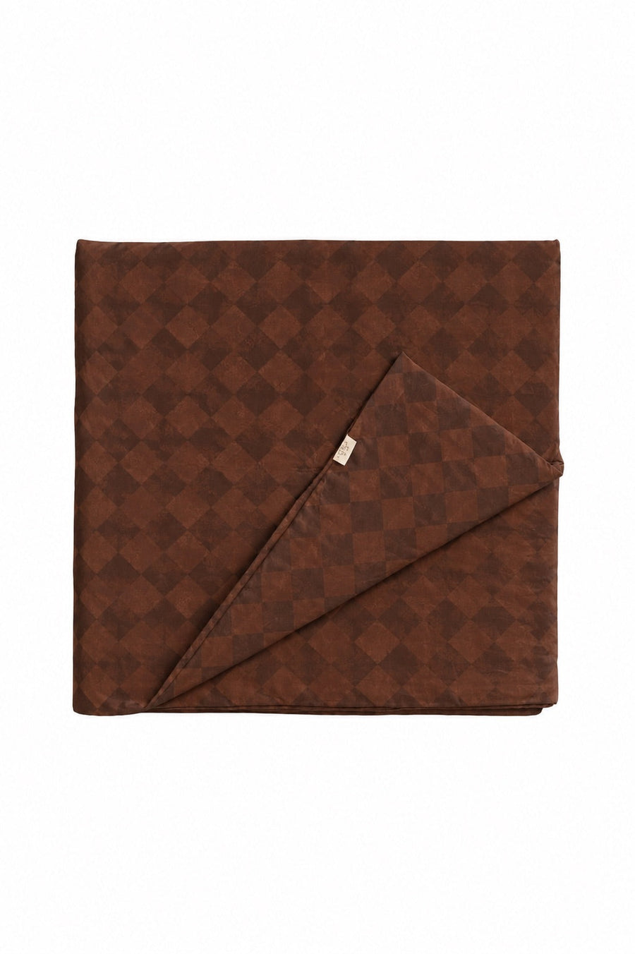Brown Diamond Crib Quilted Blanket