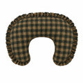 Green Plaid Ruffle Nursing Pillow Cover