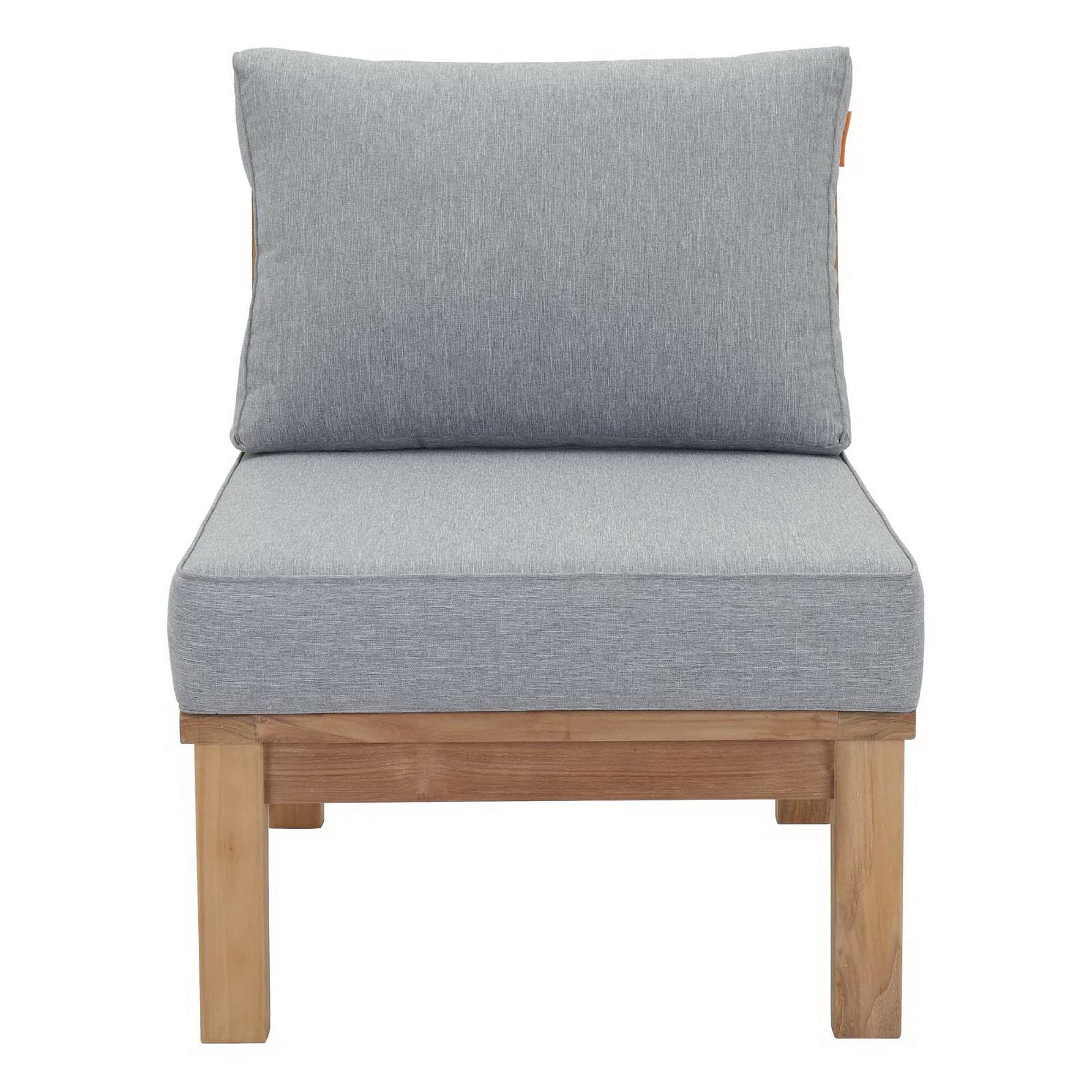 Marina Armless Outdoor Patio Teak Sofa by Modway