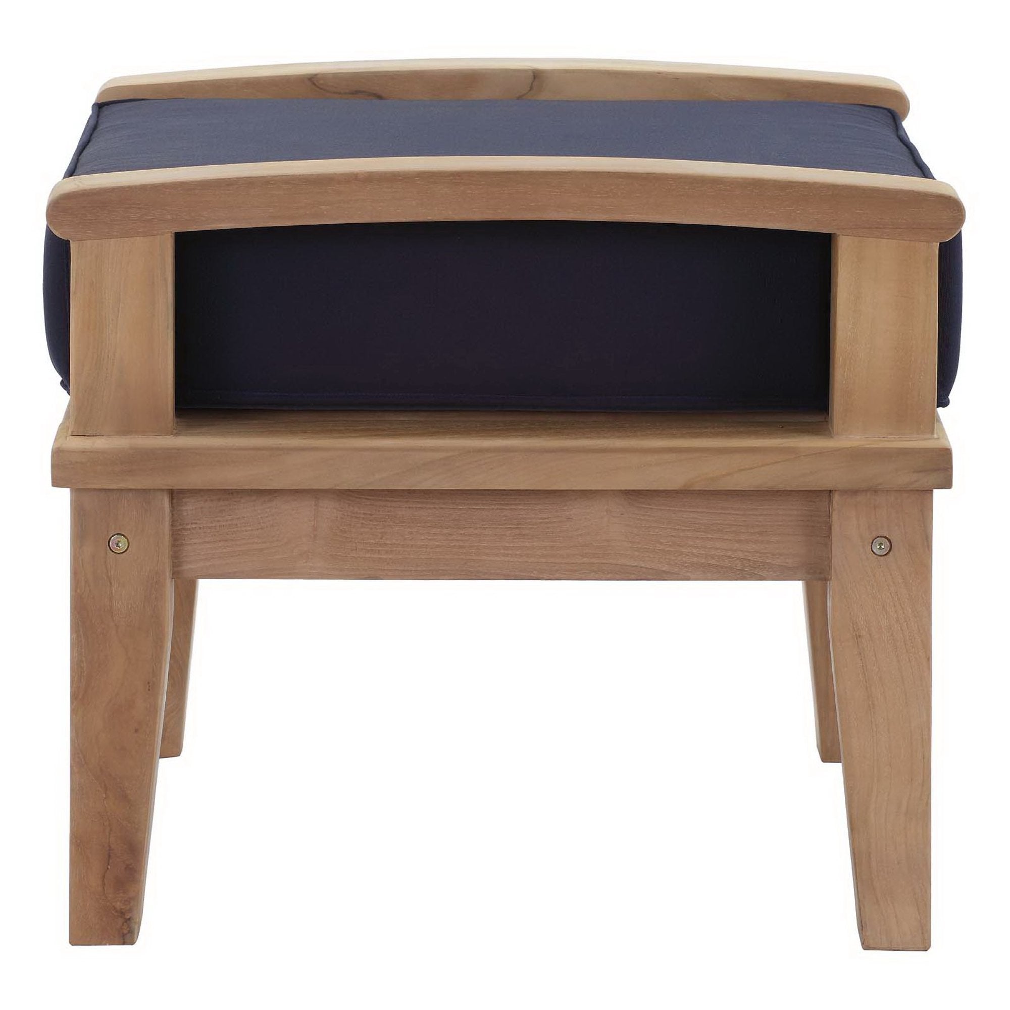 Marina Outdoor Patio Teak Ottoman by Modway