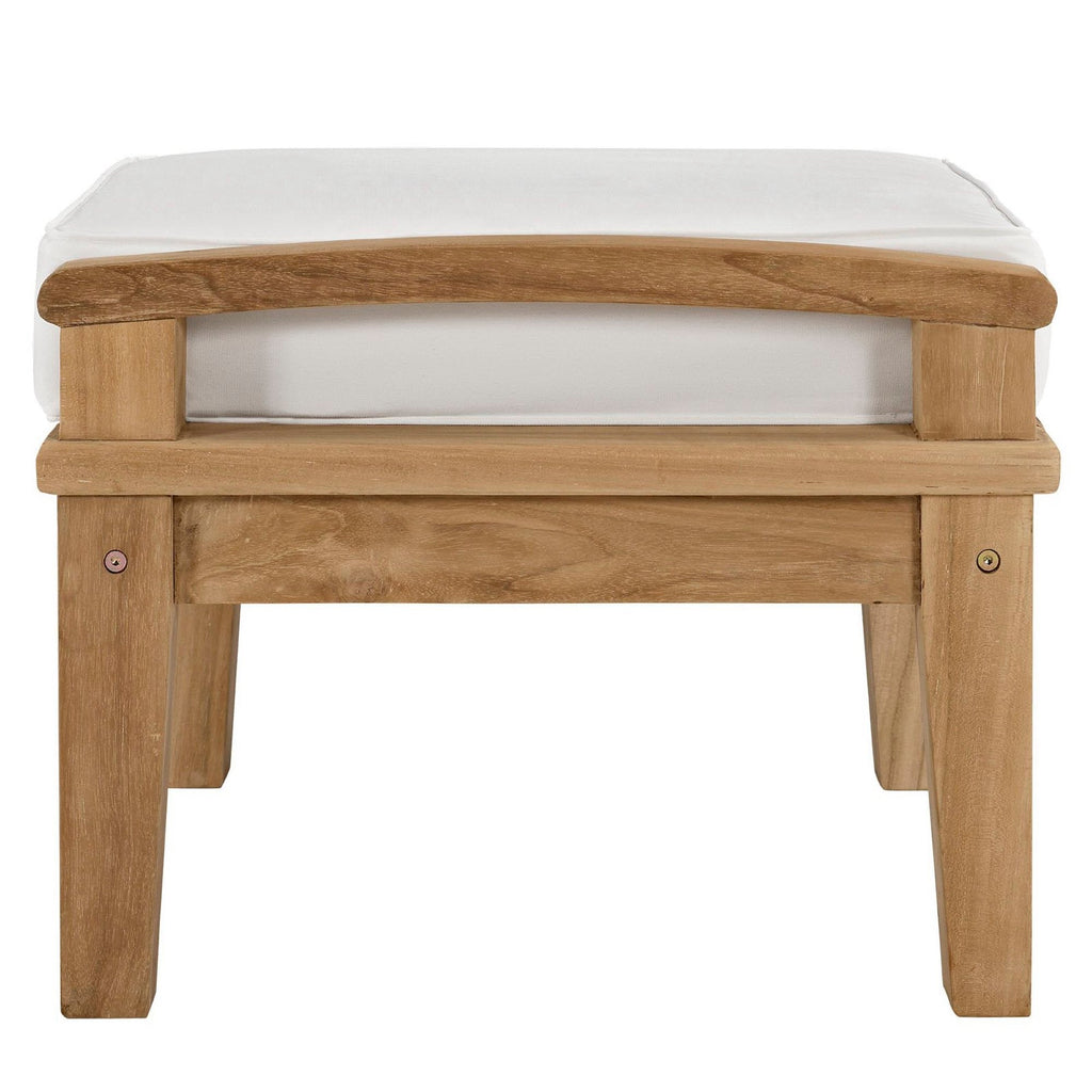 Marina Outdoor Patio Teak Ottoman by Modway