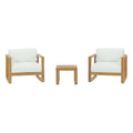 Upland 3 Piece Outdoor Patio Teak Set by Modway