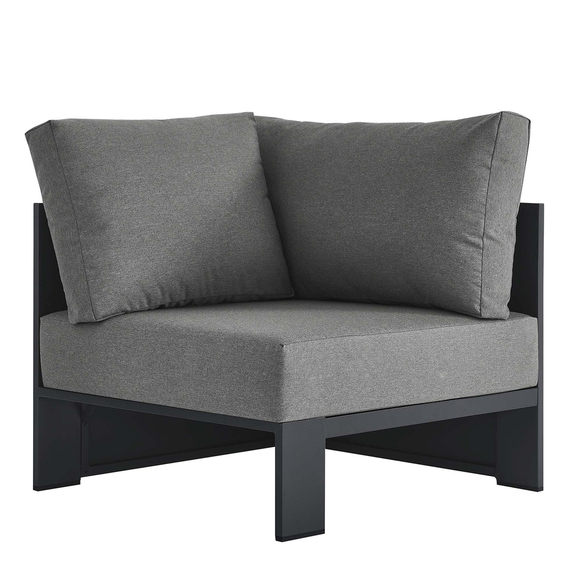 Tahoe Outdoor Patio Powder-Coated Aluminum Modular Corner Chair by Modway