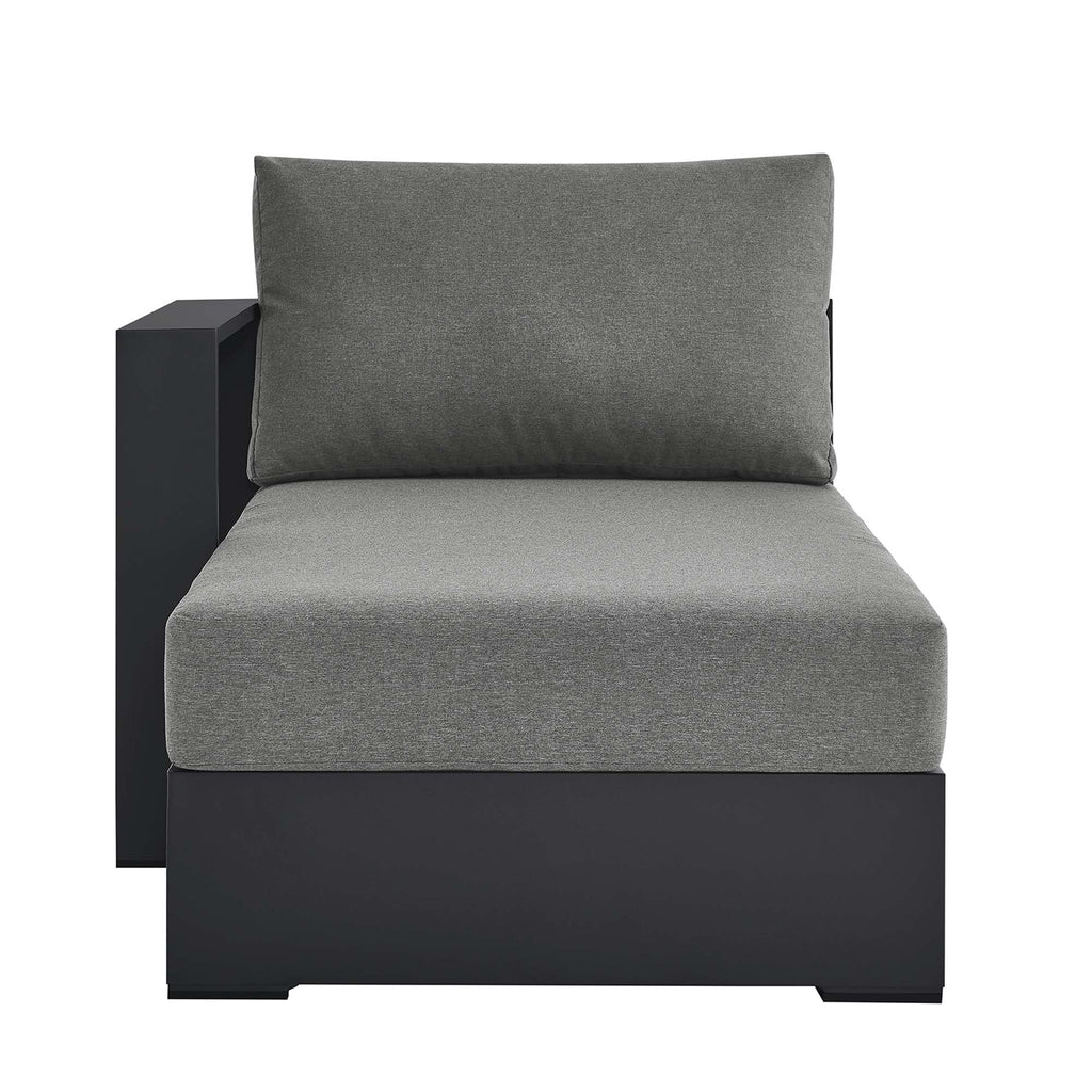 Tahoe Outdoor Patio Powder-Coated Aluminum Left-Facing Chaise Lounge