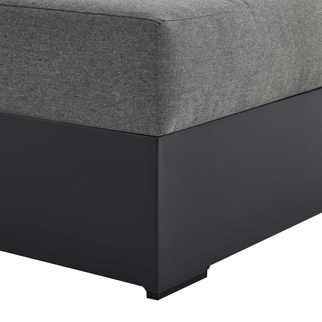 Tahoe Outdoor Patio Powder-Coated Aluminum Right-Facing Chaise Lounge