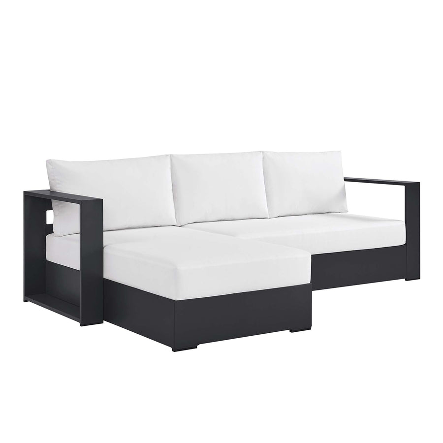 Tahoe 2-Piece Outdoor Patio Powder-Coated Aluminum Sectional Sofa Set