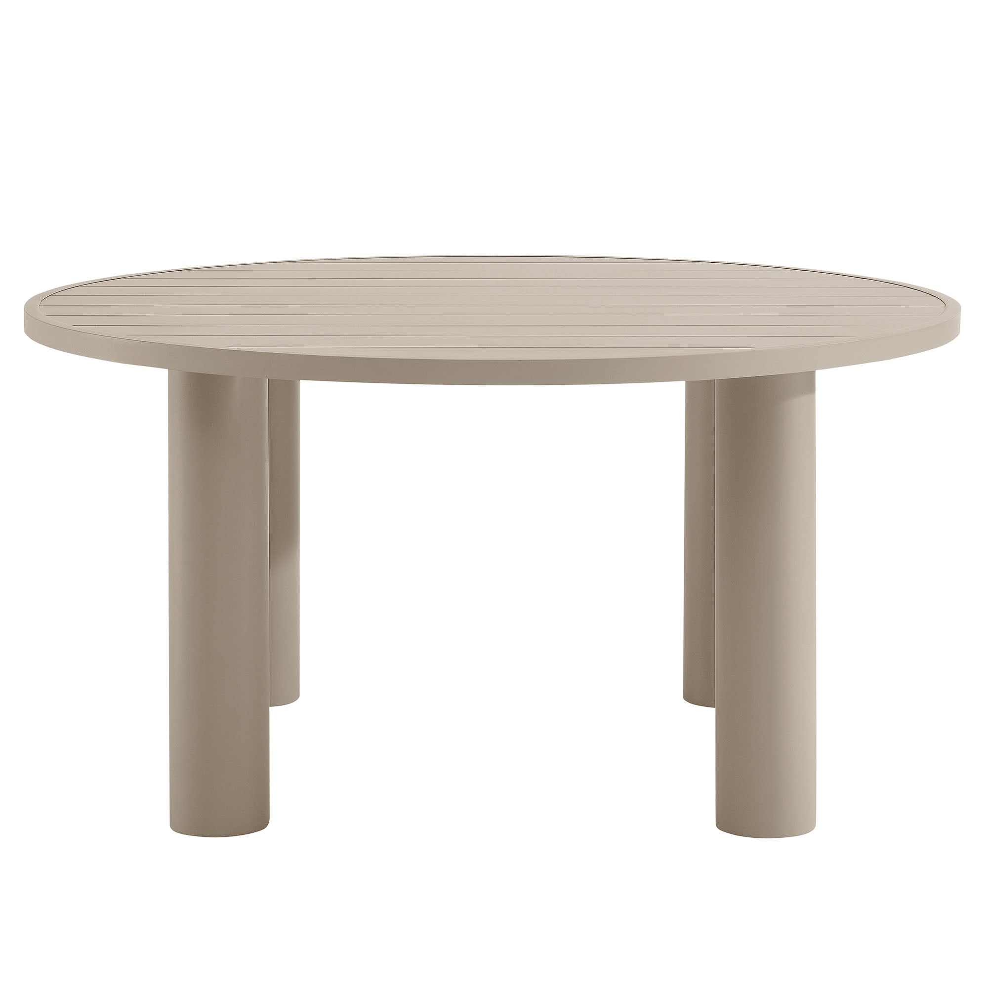 Nautica 5-Piece Round Outdoor Patio Aluminum Dining Table and Chairs Set