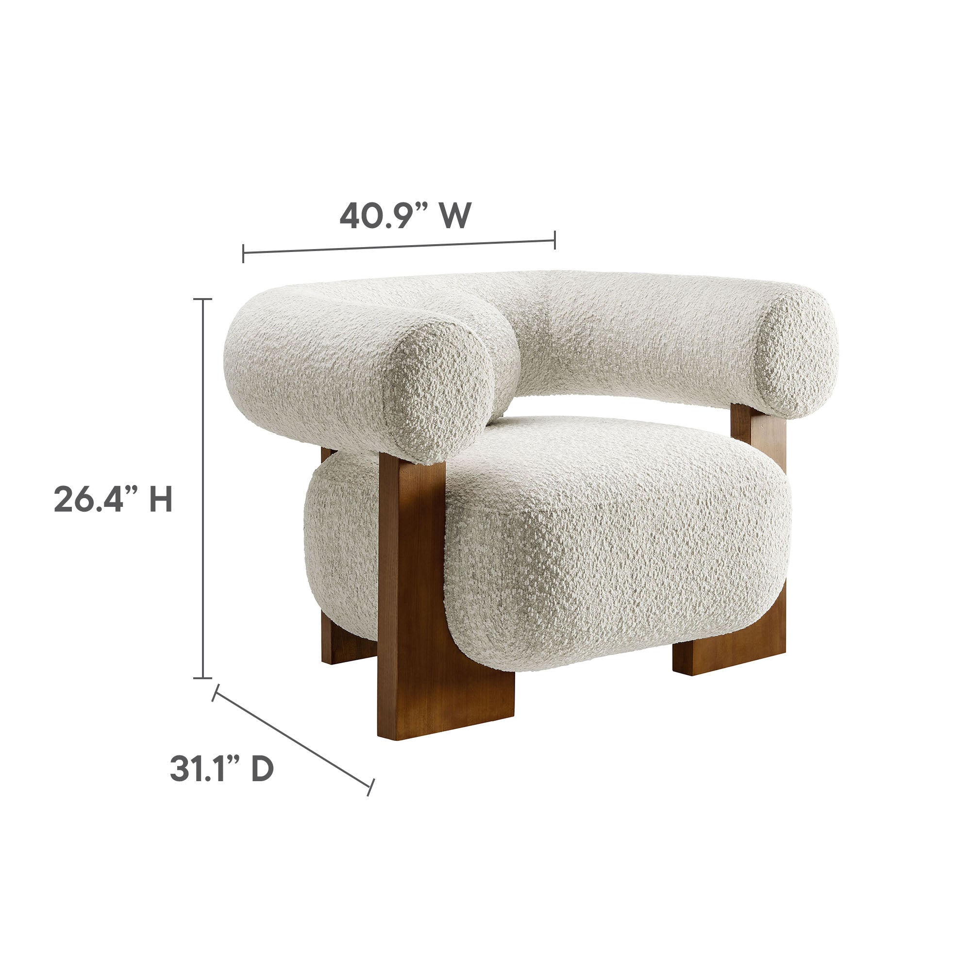 Jace Bouclé Accent Chair