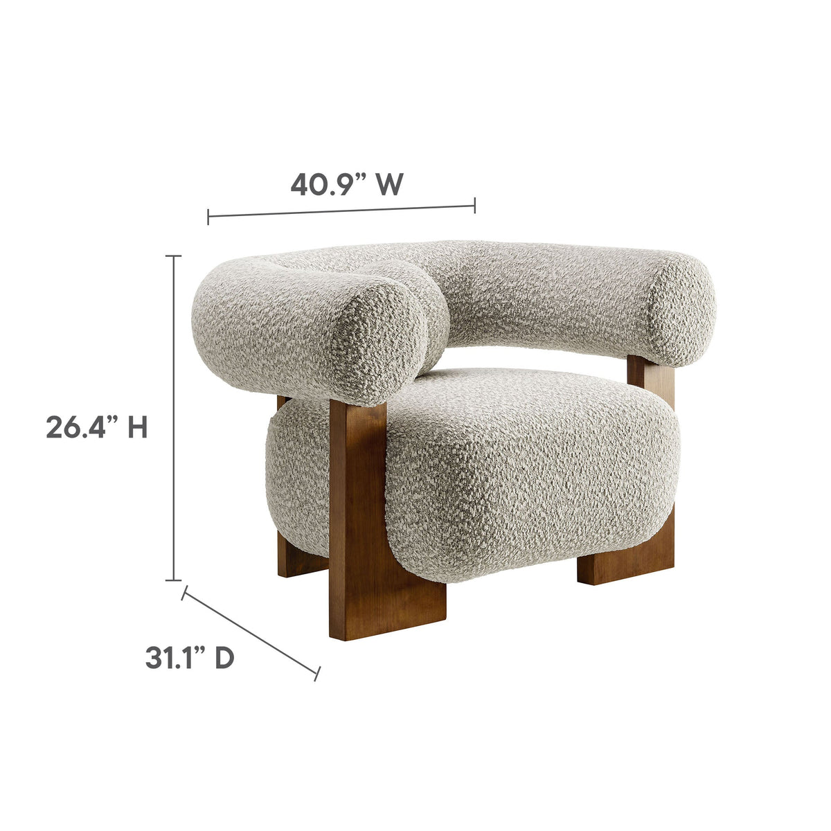 Jace Bouclé Accent Chair