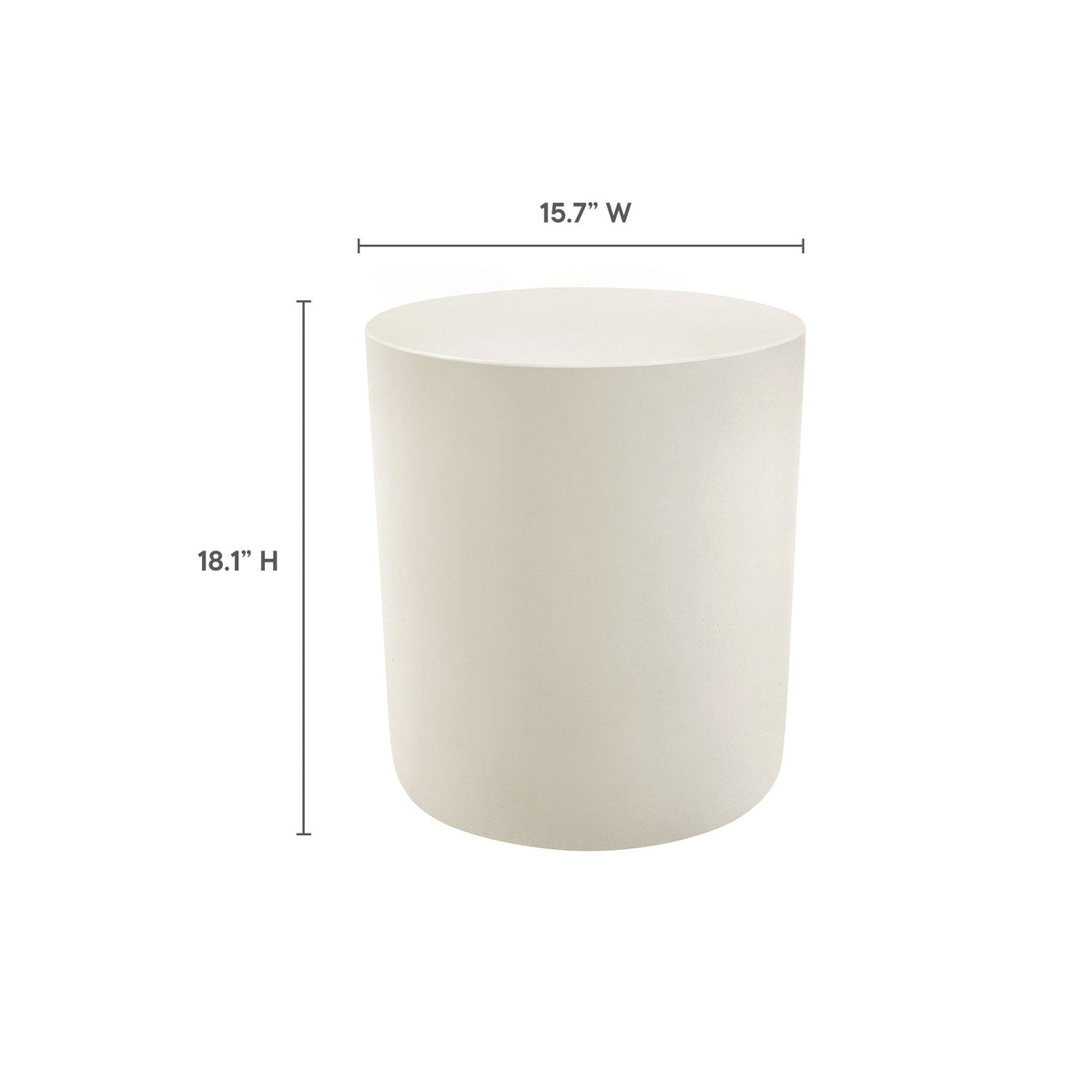 Brion Indoor-Outdoor Patio Concrete Stool by Modway