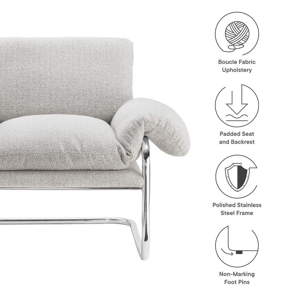 Ansel Bouclé Accent Chair