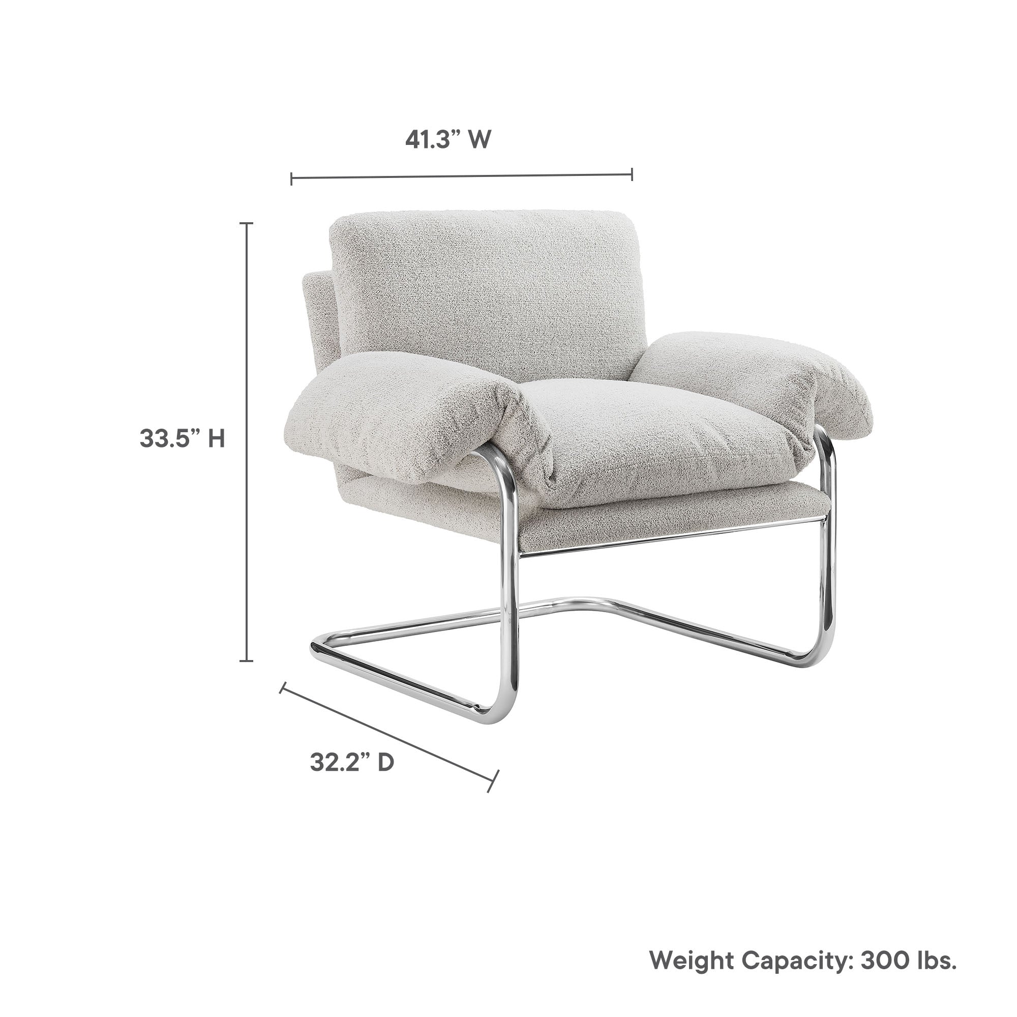 Ansel Bouclé Accent Chair