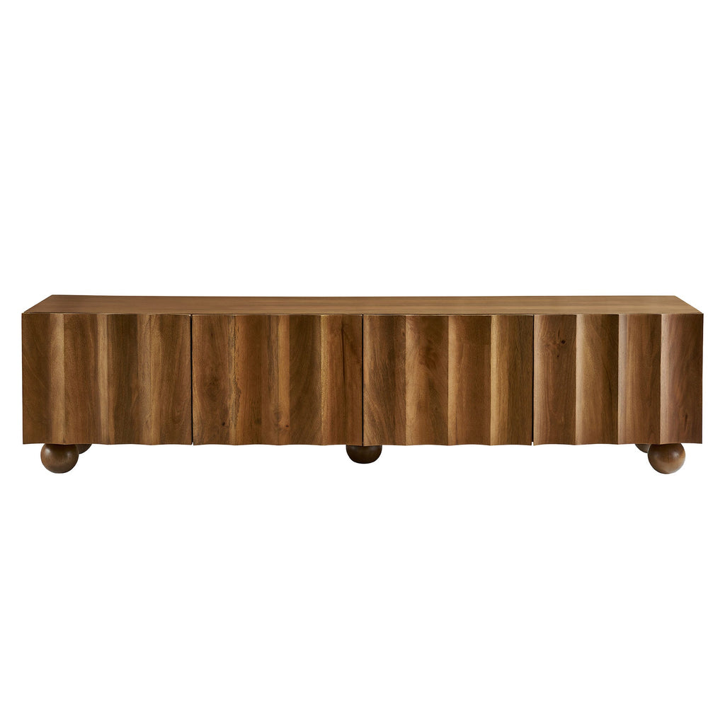 Sorren Scalloped 71" Wood TV Stand by Modway